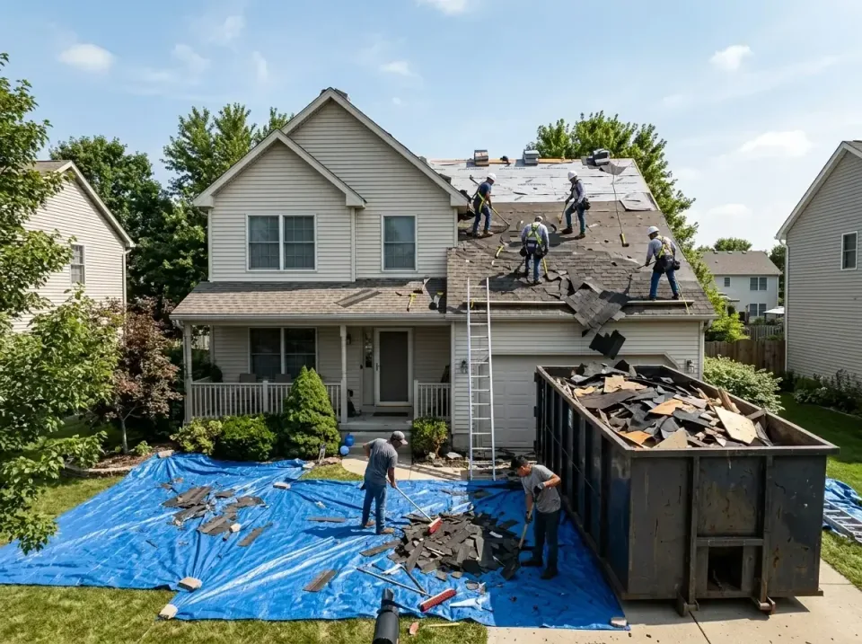 roof-replacement-debris-remova-004 — frequently asked questions, Cheapest Dumpster Rentals in Murrells Inlet, SC